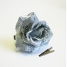 Um. Růže klips 7,5 cm stříbrná ks