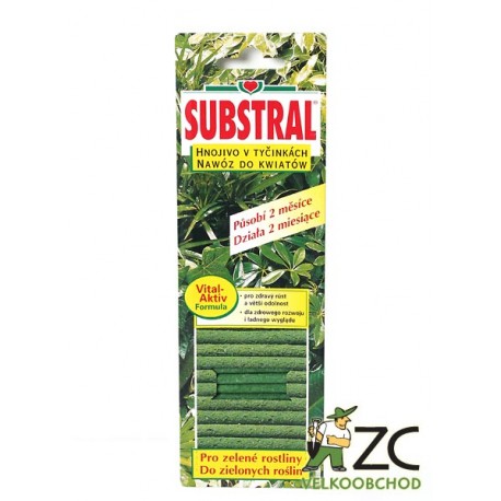 Substral - tyčinky zelené 30 ks